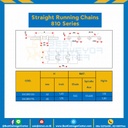 โซ่สแตนเลสทางตรง Table Top Chain SSC810 ; 1.25 นิ้ว. : SSC810 125