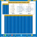 เฟืองขบสแตนเลส มีดุมแถวคู่ M2SS-100TC