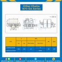 โซ่พลาสติกทางโค้ง Table Top Chain LF1873GATAB ; 3.25 นิ้ว : LF1873GA 325TAB