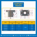 อุปกรณ์รองรับโครงสร้าง (Support Heads) เส้นผ่านศูนย์กลาง 42.4 mm. (1-1/4) นิ้ว : 8330052