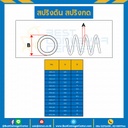 สปริงดันแบบเส้น 0.5 mm. วงนอก 10 mm. ยาว 300 mm. : SWC-N0.5x10L308