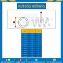 สปริงดันแบบเส้น 0.8 mm. วงนอก 10 mm. ยาว 300 mm. : SWC-N0.8x10L301