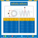 สปริงดันแบบเส้น 1.2 mm. วงนอก 10 mm. ยาว 300 mm. : SWC-N1.2x10L308
