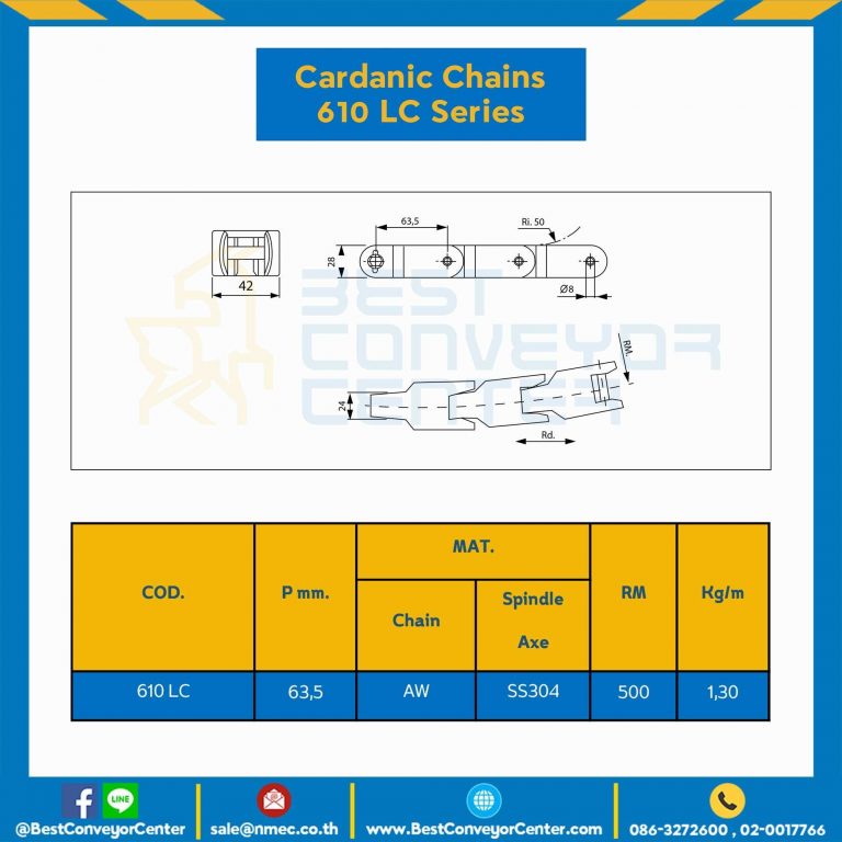 โซ่กระดูกงู Flex Chain Series 610LC : AW610LC