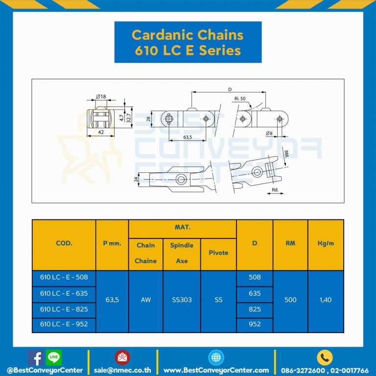 โซ่กระดูกงู Flex Chain Series 610LCE : AW610LC-E-952