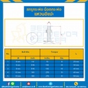 BBW-M8x40-S ; สกรูกระพ้อ แหวนอีแปะ M8 (5/16″) ยาว 40 mm.