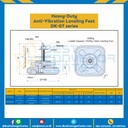 DK-0716110U : ขาปรับระดับ Heavy Load M16x110 mm.