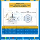 DK-0930110Sขาปรับระดับ Heavy Load M16x110 mm.