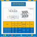 โซ่พลาสติกทางโค้ง Table Top Chain LF2503FGTAB ; 4.5 นิ้ว. : LF2503FG 450TAB