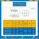 โซ่พลาสติกทางโค้ง Table Top Chain LF2503FTTAB ; 4.5 นิ้ว. : LF2503FT 450TAB