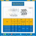 โซ่พลาสติกทางโค้ง Table Top Chain LF2505FGM ; 3.3 นิ้ว. : LF2505FG 330M