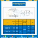 โซ่พลาสติกทางโค้ง Table Top Chain LF880M ; 450 นิ้ว. : LF880M 450