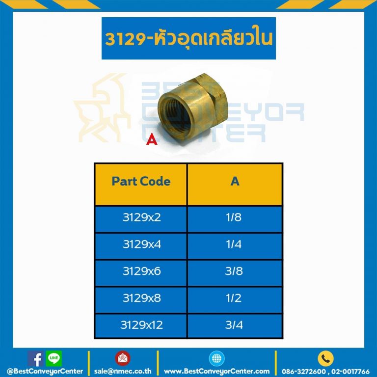 หัวอุดเกลียวใน 3129×4