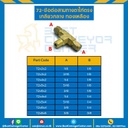 ข้อต่อ 3 ทางตาไก่ตรงเกลียวกลาง 72x2x9
