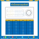 หัวน็อตยาวชุบซิงค์ ขนาด 1/2″x12 ขอบ 11/16 ยาว 44 mm. : CN-1/6