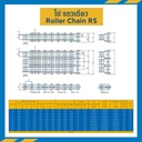 โซ่เหล็กเบอร์ 40 แถวเดียว RS40