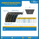 HY-T® Torque Team® D Banded Belts : 5/D