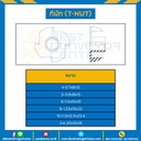 ทีนัท ขนาด M4x0.7x8x15 mm. : TN-M4