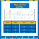 หัวน็อตหางปลาเหล็กหล่อ ขนาด 1/4″x20G : WN-DC-1/4