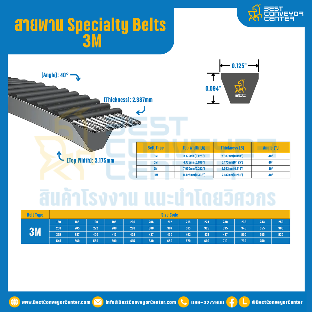 Specialty Belts 3M : 3M