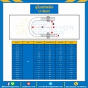 UB-01 ยูโบลท์เหล็ก พร้อมหัวน๊อต 2 ตัว ขนาด 1/2 แกน 1/13