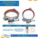 QCS180S : แคล้มป์รัดท่อด้วยสกรู ขนาด 180 mm. Steel Zinc