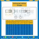 Universal Joints Single : U-Joints-S16