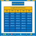 M6L20P : สกรูหัวเหลี่ยม M6x20 mm. เกลียวตลอด พลาสติก