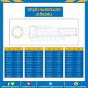สกรูหัวจมสแตนเลส ขนาด 1/2×1-1/2 mm. เกลียว 12 BSW : HS-M1/2L1-1/2SS-BSW