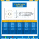 สกรูเกลียวปล่อยหัวเตเปอร์ ชุบนิเกิ้ล ขนาด #10×1-1/2 mm. : HSTP#10L1-1/55
