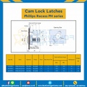 BZ-09122 Cam Lock Latches Phillips Recess PH2 Zinc Alloy Pawl B