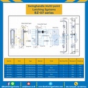 BZ-0718 Multi-point Latch Swing Handle-Short Shaft Left &amp; Right Zinc Alloy