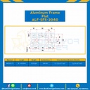 Aluminum Frame 5 Series Slot width 6 20×40 mm. L100 mm. Clear Anodize (Flat) : ALF-SF5-2040-163