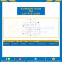Aluminum Frame 5 Series Slot width 6 20×20 mm. L100 mm. Clear Anodize (Flat) : ALF-ST5-2020-146