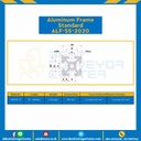 Aluminum Frame 5 Series Slot width 6 20×20 mm. L100 mm. : ALF-S5-2020-L104