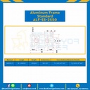 Aluminum Frame 5 Series Slot width 6 25×50 mm. L100 mm. Clear Anodize : ALF-S5-2550-125