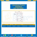 Aluminum Frame 5 Series Slot width 6 40×80 mm. L100 mm. Clear Anodize : ALF-S5-4080-173