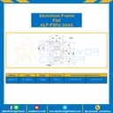 Aluminum Frame 6 Series Slot width 8 30×60 mm. L100 mm. Clear Anodize (Flat) : ALF-FSF6-3060-100