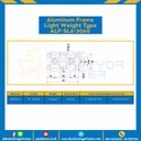 Aluminum Frame 6 Series Slot width 8 30×60 mm. L100 mm. Clear Anodize (Light Weight) : ALF-SL6-3060-143