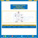 Aluminum Frame 6 Series Slot width 8 30×60 mm. L100 mm. Clear Anodize : ALF-FS6-3060-126