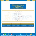 Aluminum Frame 6 Series Slot width 8 60×90 mm. L100 mm. Clear Anodize : ALF-FS6-6090-148