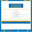 Aluminum Frame 8 Series Slot width 10 40×40 mm. L100 mm. Clear Anodize (High Rigidity) : ALF-GNFS8-4040-136