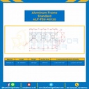 Aluminum Frame 8 Series Slot width 10 40×120 mm. L100 mm. Clear Anodize : ALF-FS8-40120-145
