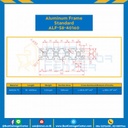 Aluminum Frame 8 Series Slot width 10 40×160 mm. L100 mm. Clear Anodize : ALF-S8-40160-103