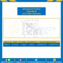 Aluminum Frame 8 Series Slot width 10 80x80x40 mm. L100 mm. Clear Anodize : ALF-SR8-808040-143