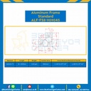 Aluminum Frame 8-45 Series Slot width 10 90x90x45 mm. L100 mm. Clear Anodize : ALF-FS8-909045-114