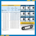 เฟืองโซ่สแตนเลส 3 แถว แบบแผ่นเรียบ RS50SS-3R-43TA