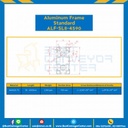 Aluminum Frame 8-45 Series Slot width 10 45×90 mm. L100 mm. Clear Anodize : ALF-SL8-4590-174