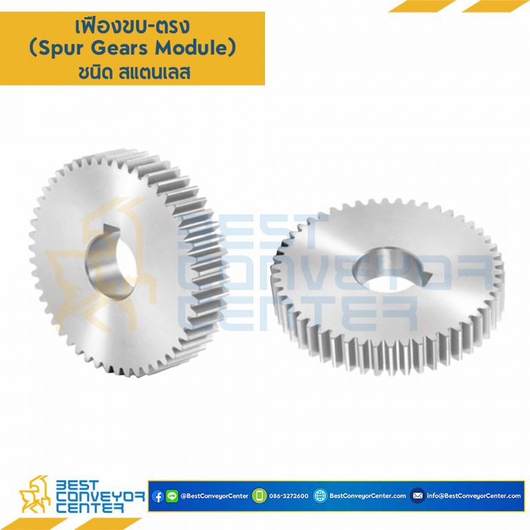 เฟืองขบสแตนเลส มีดุม 2 ข้าง M4SS-109TC