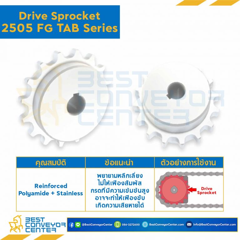 SPROCKET 18Z, BORE 25 MM., DIA 144.8 MM. FOR CHAIN 2505FG M : 2500Z1825023-2505FG M